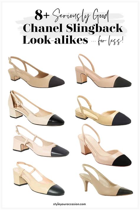 chanel sling back dupes|chanel look alike flats.